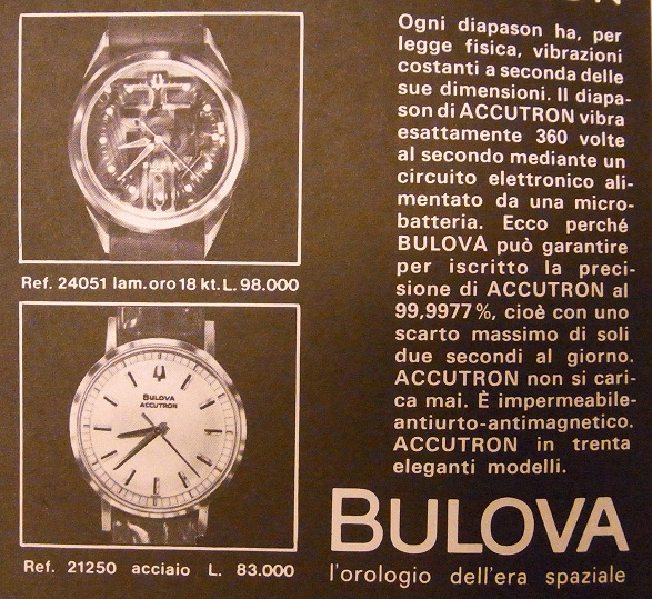 Bulova - Orologio vintage Accutron elettronico da uomo cassa e bracciale  acciaio